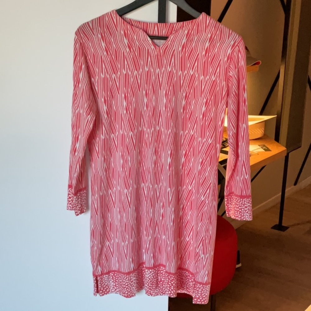 Collibar coral  Geometric Tunic